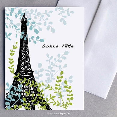 French Birthday Eiffel Tower Card - seashell-paper-co