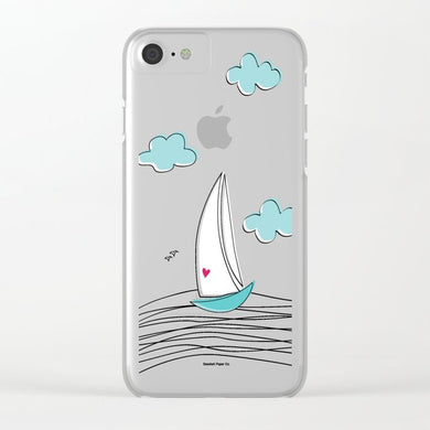 Love Sailboat iPhone Case - seashell-paper-co