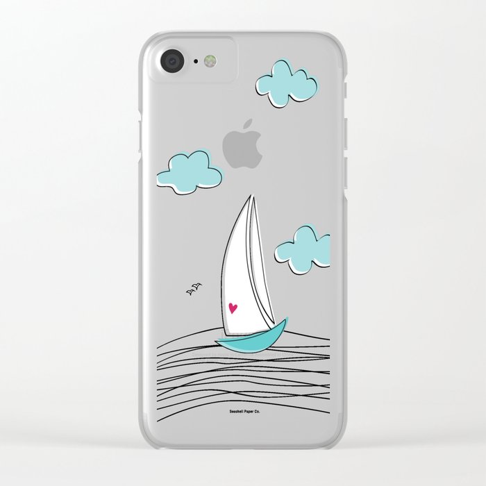 Love Sailboat iPhone Case - seashell-paper-co