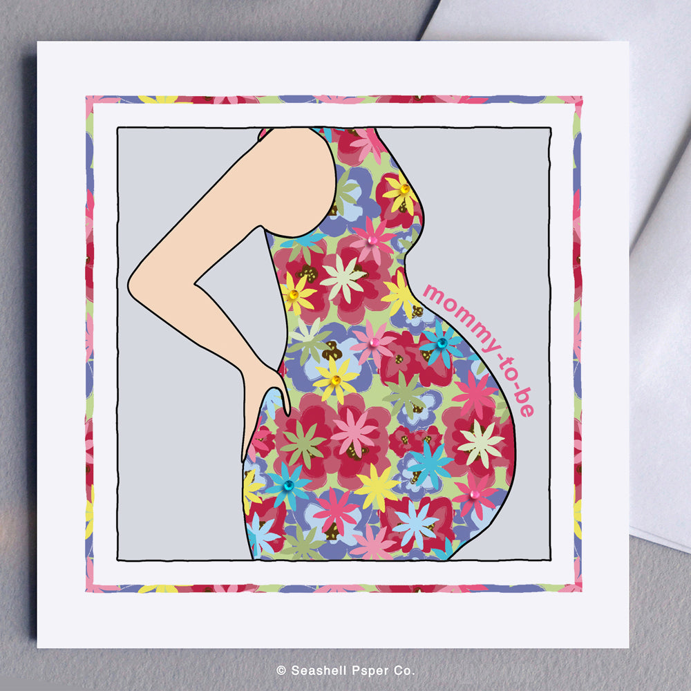 New Baby Mommy To Be Card - seashell-paper-co
