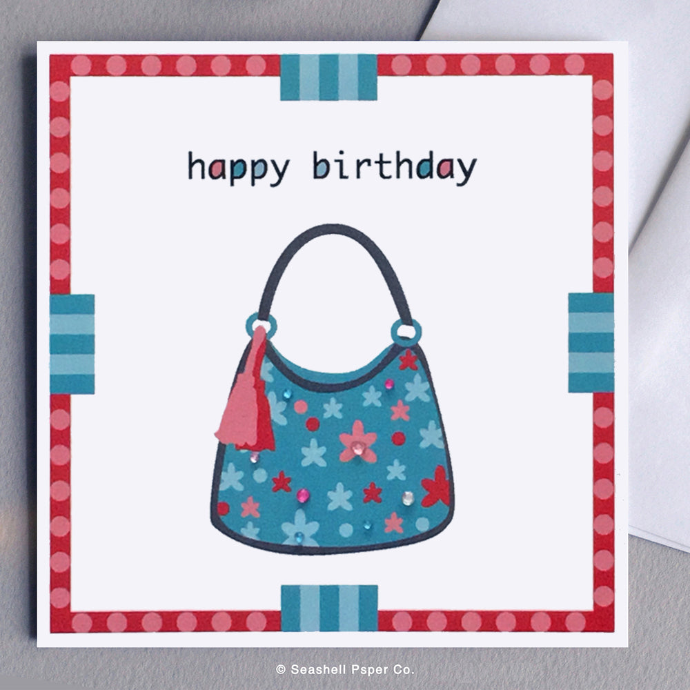 Birthday Purse Card - seashell-paper-co
