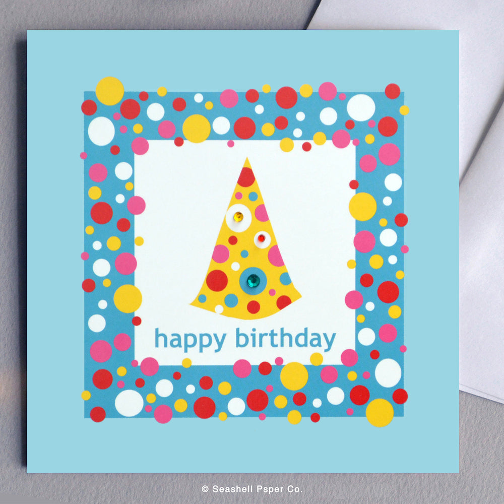 Birthday Hat Card - seashell-paper-co