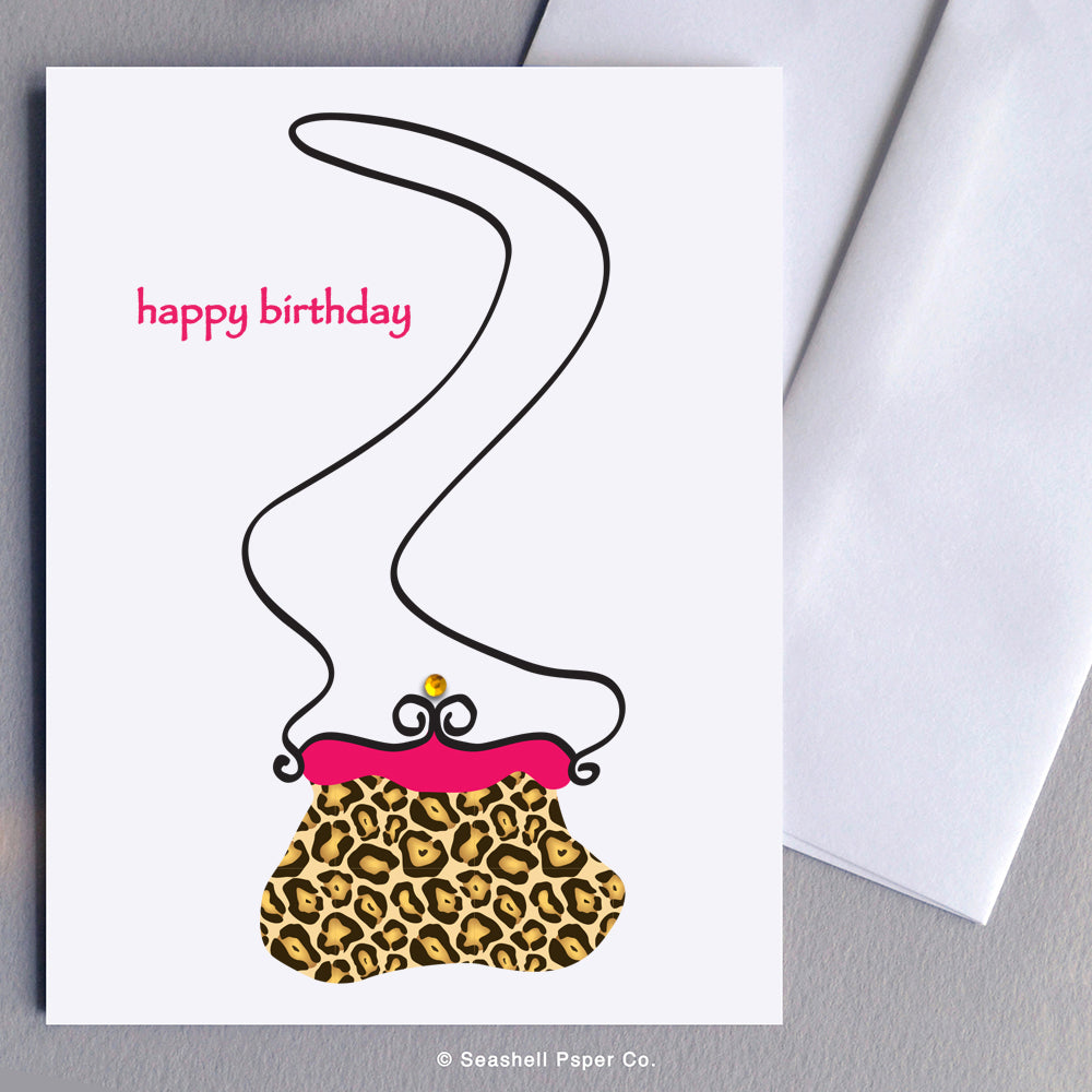 Birthday Purse  Card - seashell-paper-co