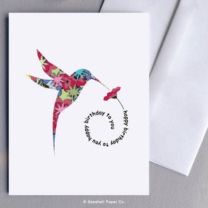 Birthday Hummingbird Card