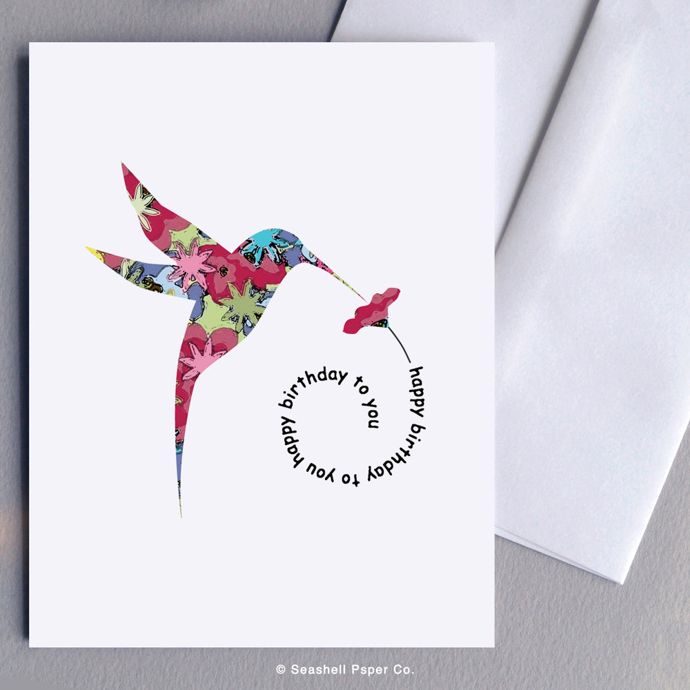 Hummingbird Birthday Card