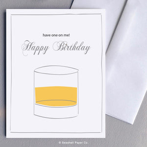 Birthday Whisky Card Wholesale (Package of 6) - seashell-paper-co