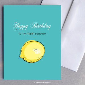 Birthday Lemon Card - seashell-paper-co