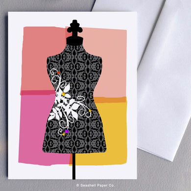 Blank Mannequin Card Wholesale (Package of 6) - seashell-paper-co