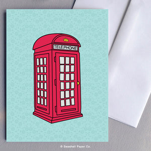 Blank Telephone Booth Card - seashell-paper-co