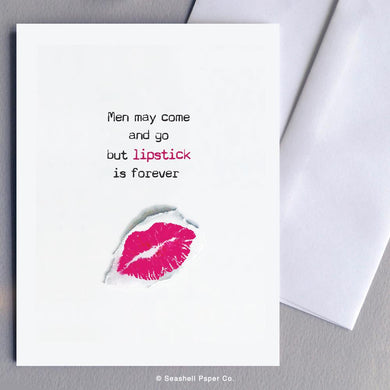 Break up Lips Print Card Wholesale (Package of 6) - seashell-paper-co