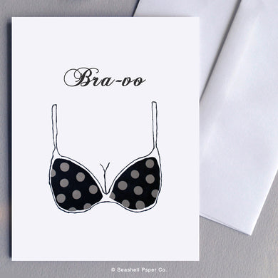 Congratulation Bra Bravo Card - seashell-paper-co