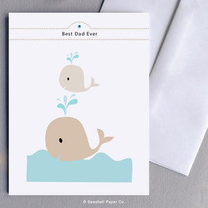 Father's Day Whale Card Wholesale (Package of 6) - seashell-paper-co