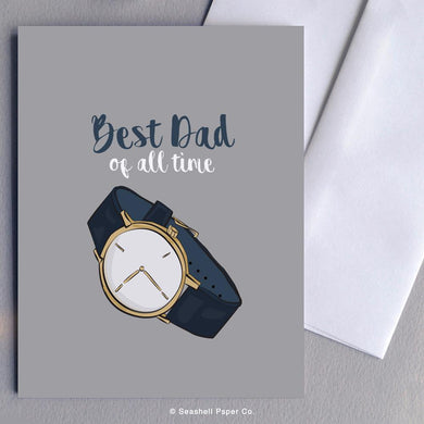 Father's Day Watch Card Wholesale (Package of 6) - seashell-paper-co