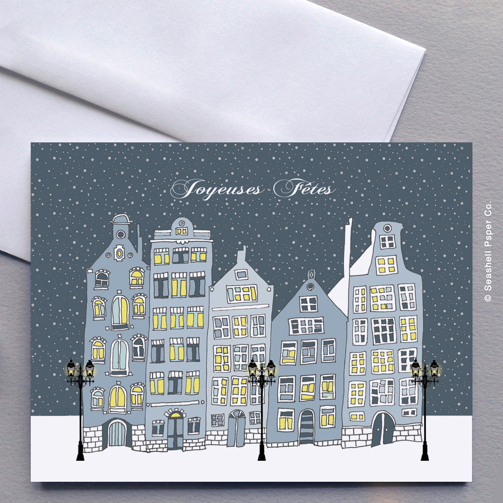 French Holiday Seasons Card - seashell-paper-co
