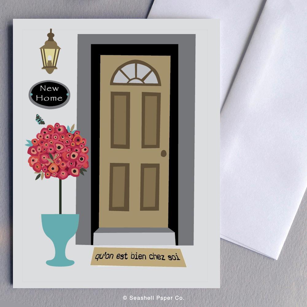 French New Home Front Door Card
