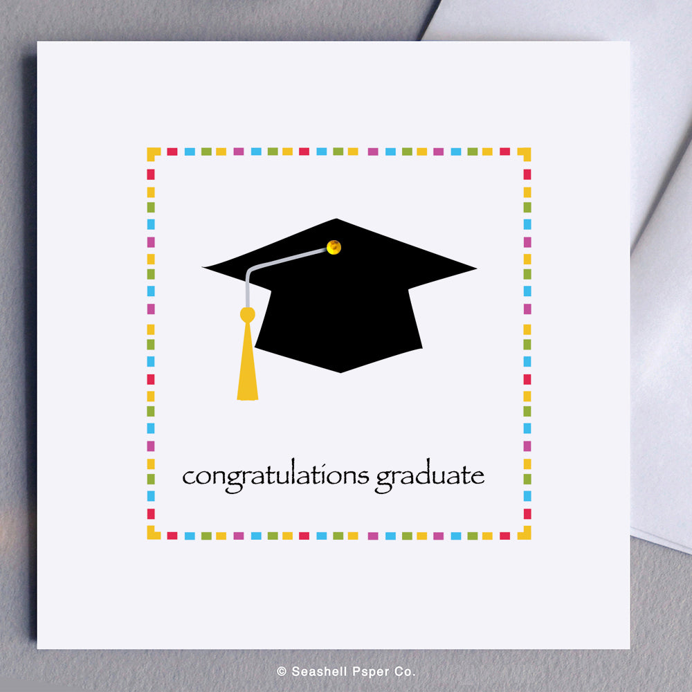 Graduation Cap Card Seashell Paper Co. Graduation Cap Card Seashell Paper Co.