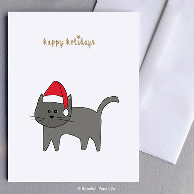 Holiday Season Cat Card