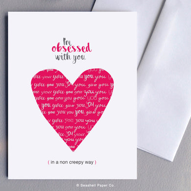 Obsessed With You Card - seashell-paper-co