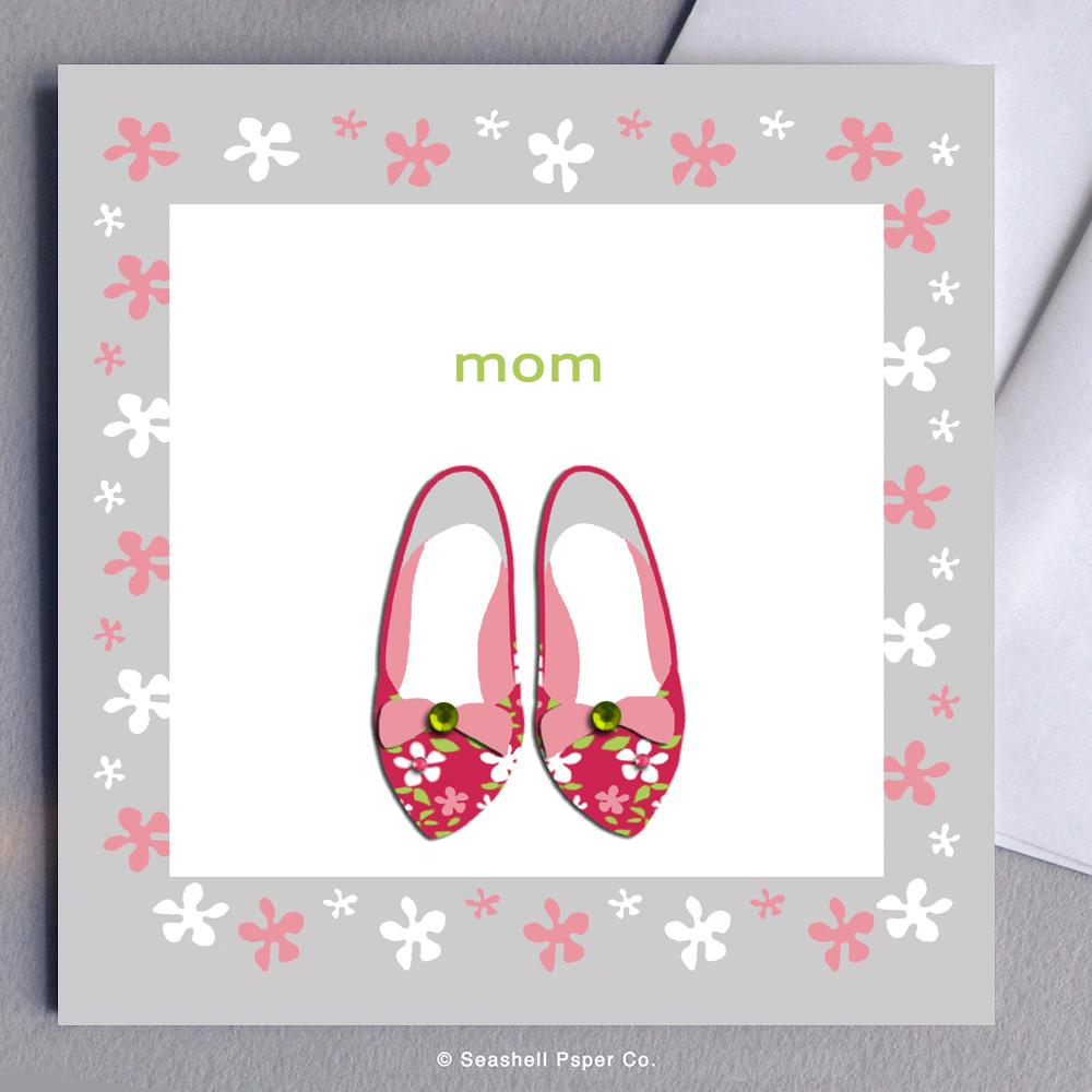 Mother's Day Shoes Card Wholesale (Package of 6) - seashell-paper-co