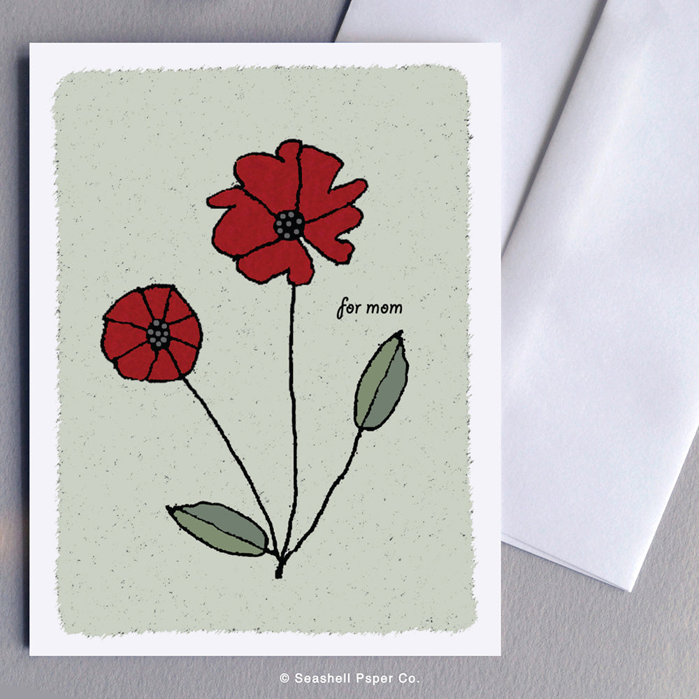 Mom Flowers Card - seashell-paper-co