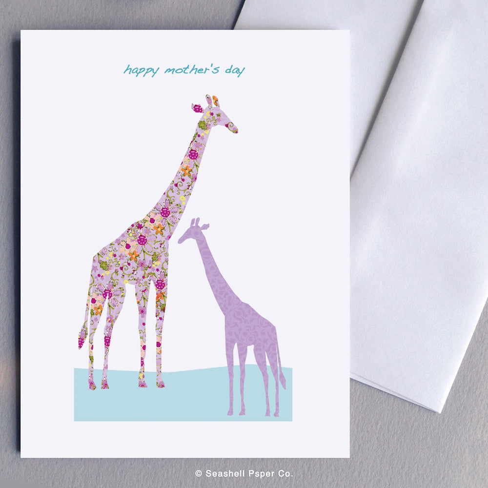 Mother's Day Giraffe Card - seashell-paper-co