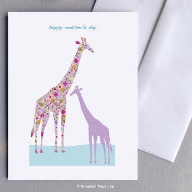 Mother's Day Giraffe Card Wholesale (Package of 6) - seashell-paper-co