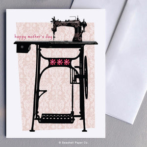 Mother's Day Sewing Machine Card Wholesale (Package of 6) - seashell-paper-co