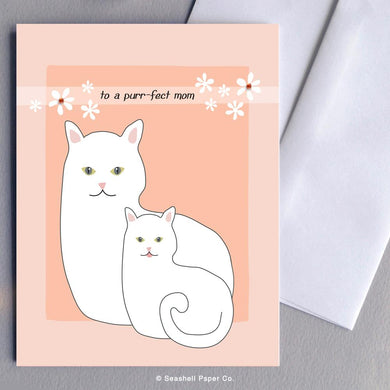Mother's Day Cat Card Wholesale (Package of 6) - seashell-paper-co