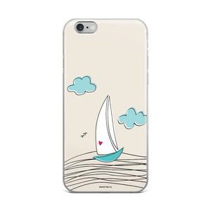 Love Sailboat iPhone Case