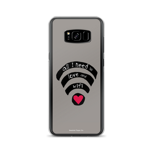 All I need is Love and Wifi Samsung Case - seashell-paper-co