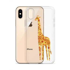 Yellow Floral Giraffe iPhone Case