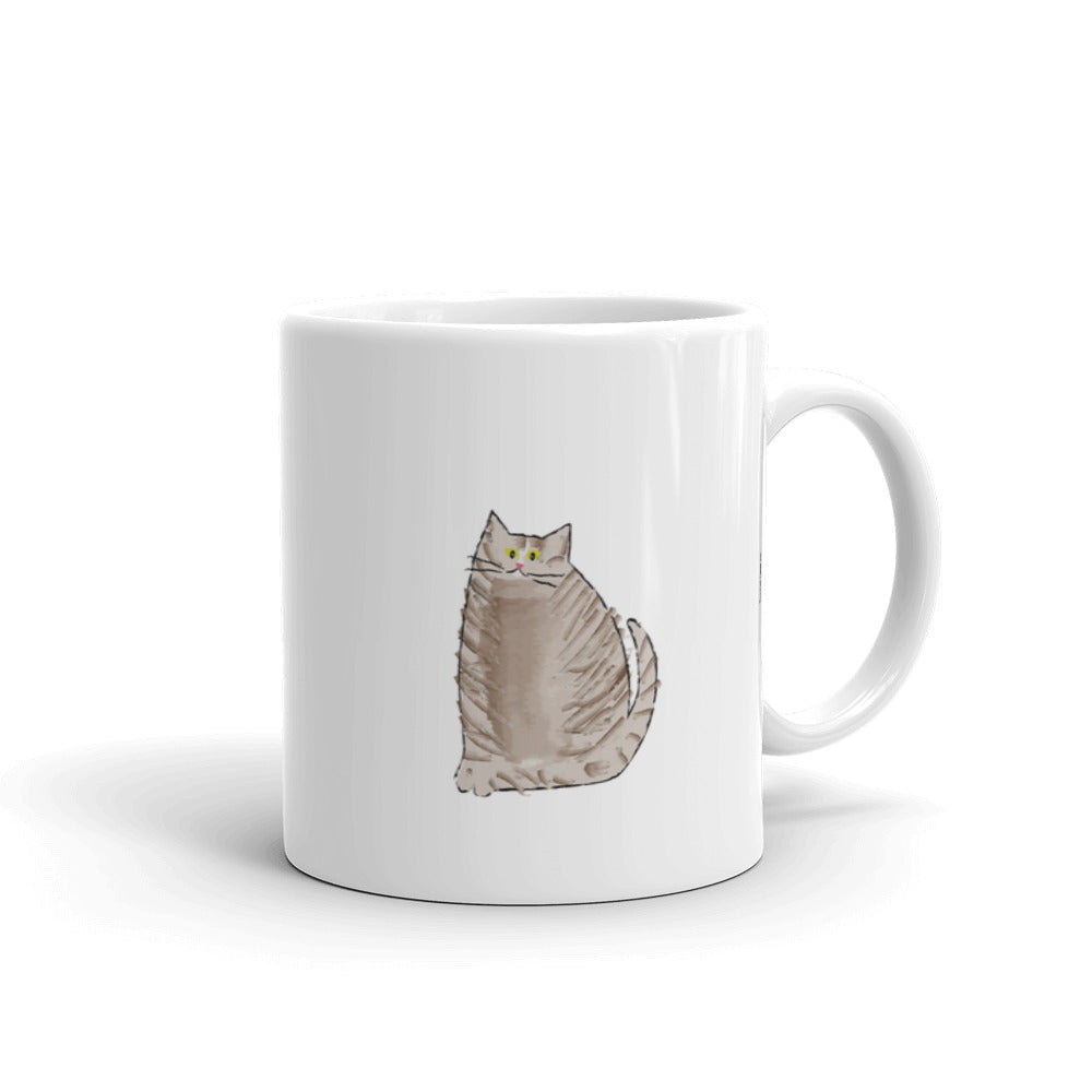 Cute Cat Coffee Mug - seashell-paper-co