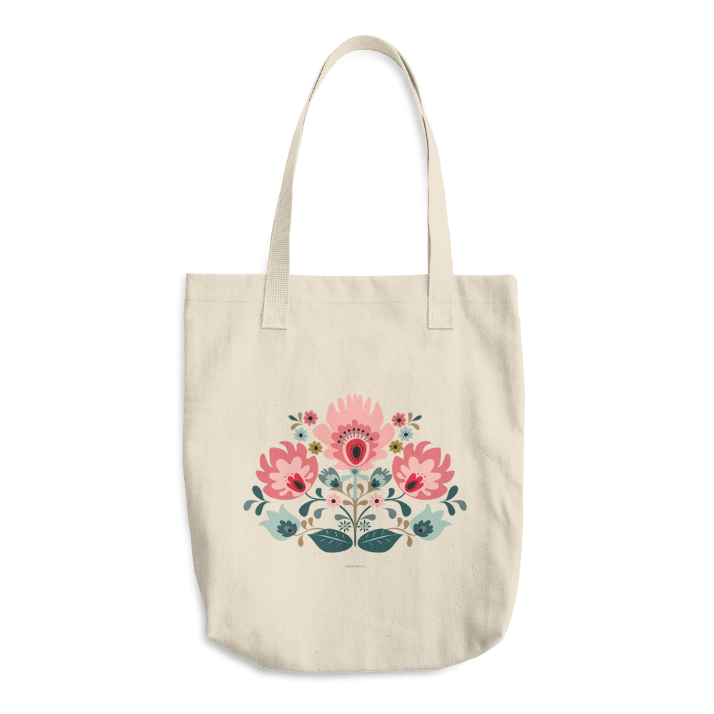 Floral Tote Bag - seashell-paper-co