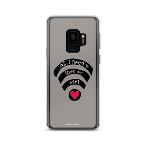 All I need is Love and Wifi Samsung Case - seashell-paper-co