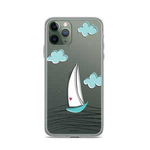 Love Sailboat iPhone Case