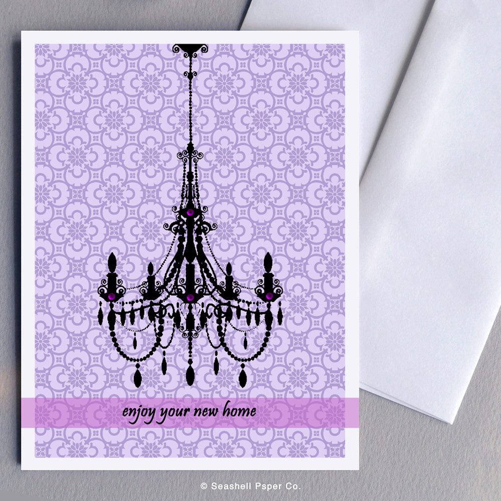 New Home Chandelier Card - seashell-paper-co