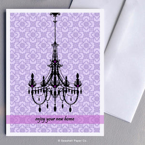 New Home Chandelier Card Wholesale (Package of 6) - seashell-paper-co