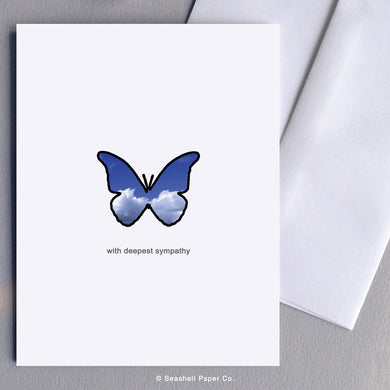 Sympathy Butterfly Card - seashell-paper-co