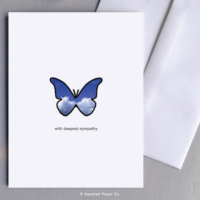 Sympathy Butterfly Card Wholesale (Package of 6) - seashell-paper-co