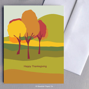 Thanksgiving Landscape Card - seashell-paper-co