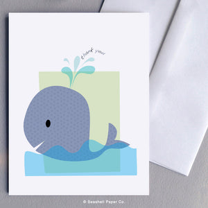 Thank You Whale Card - seashell-paper-co
