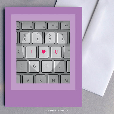 Love Keyboard Card - seashell-paper-co