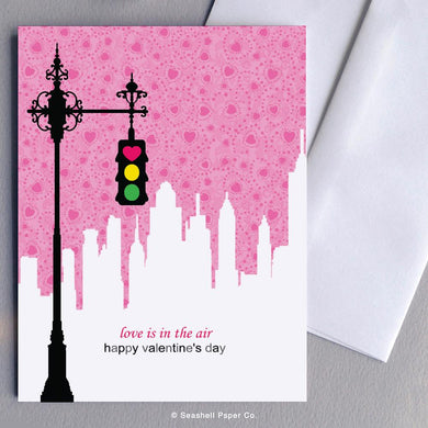 Love Valentine's Day Traffic Light Card Wholesale (Package of 6) - seashell-paper-co