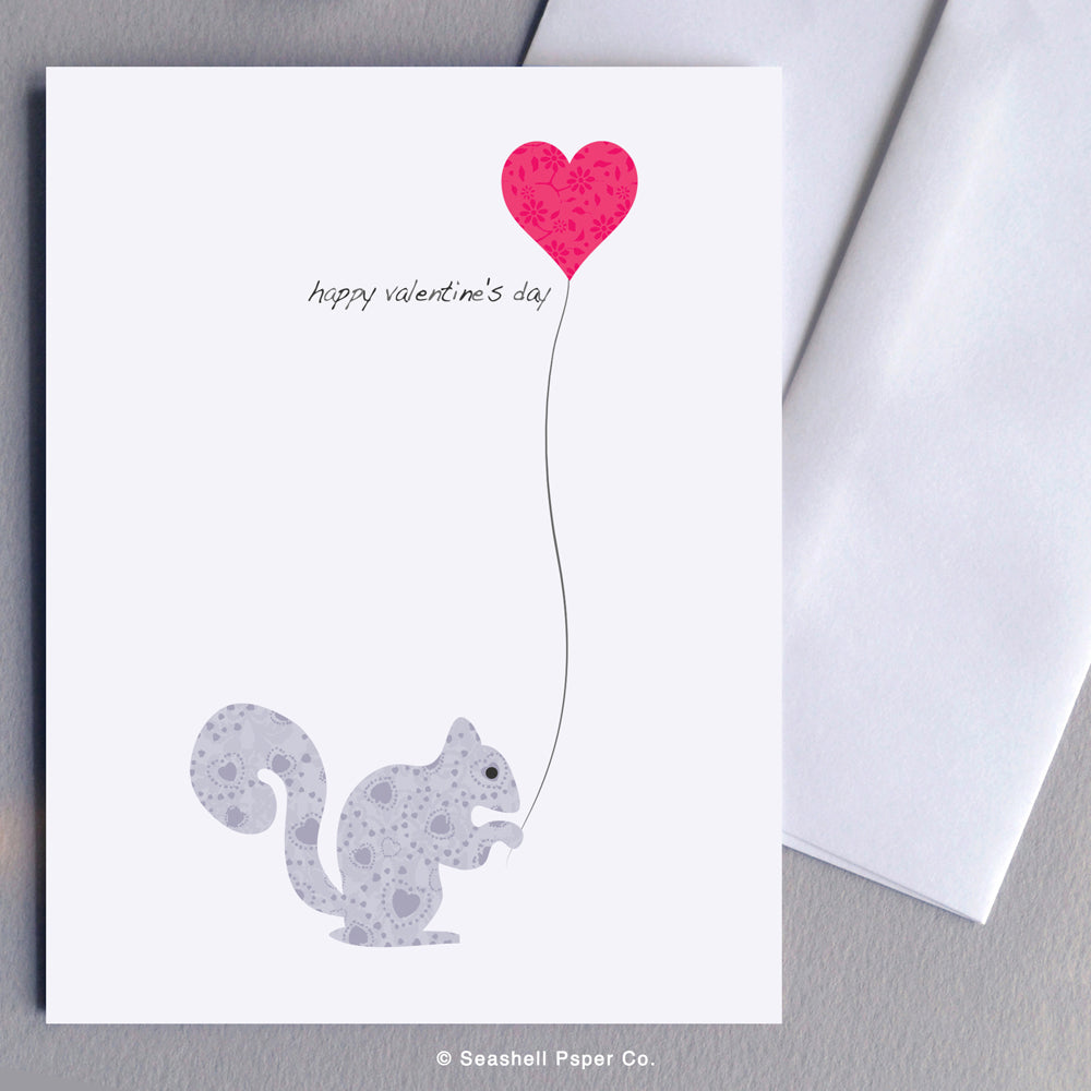 Love Valentine's Day Squirrel Card - seashell-paper-co