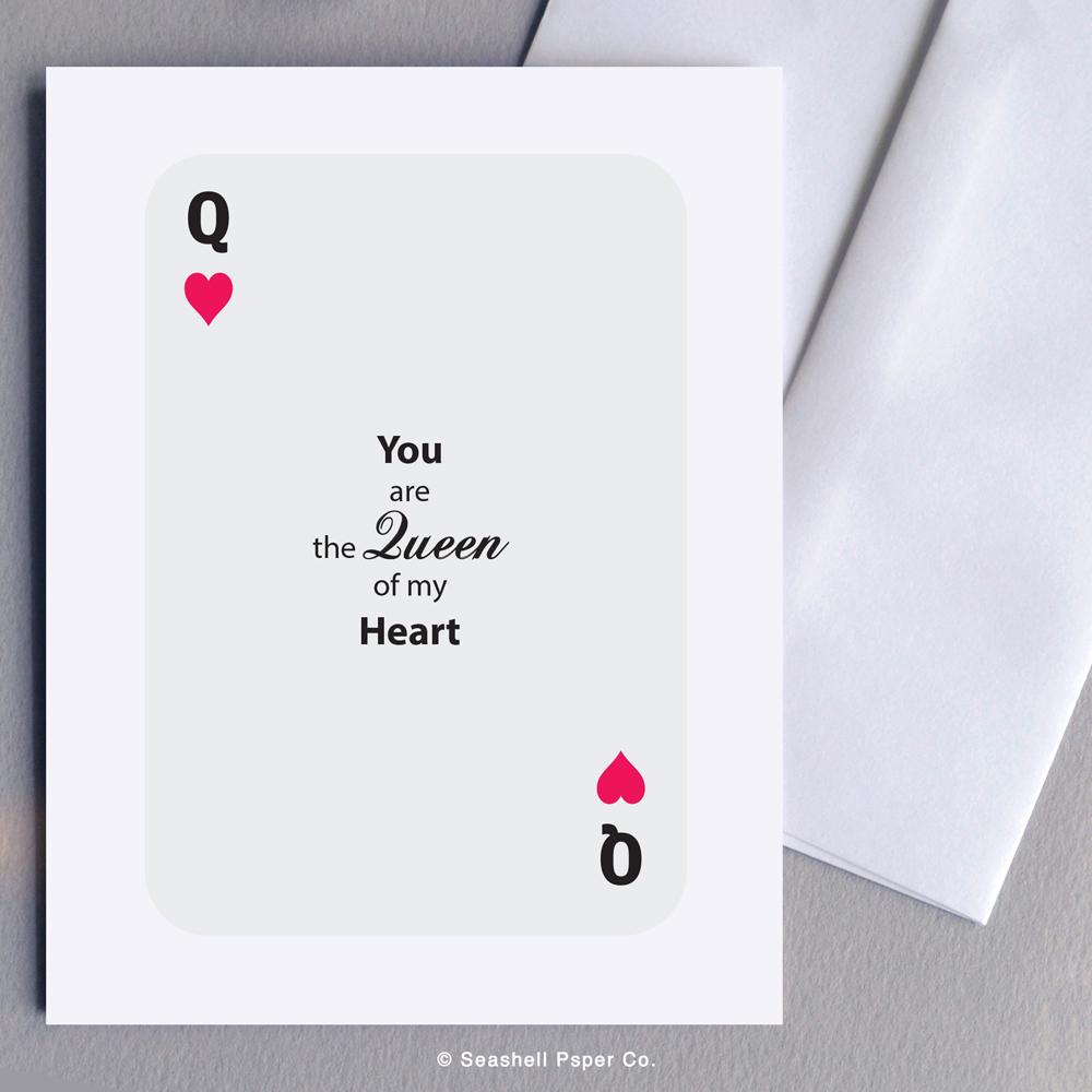 Love Queen of Heart Card Wholesale (Package of 6) - seashell-paper-co
