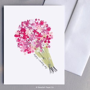 Wedding Bouquet Card - seashell-paper-co