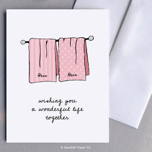 Hers & Hers Towels Card